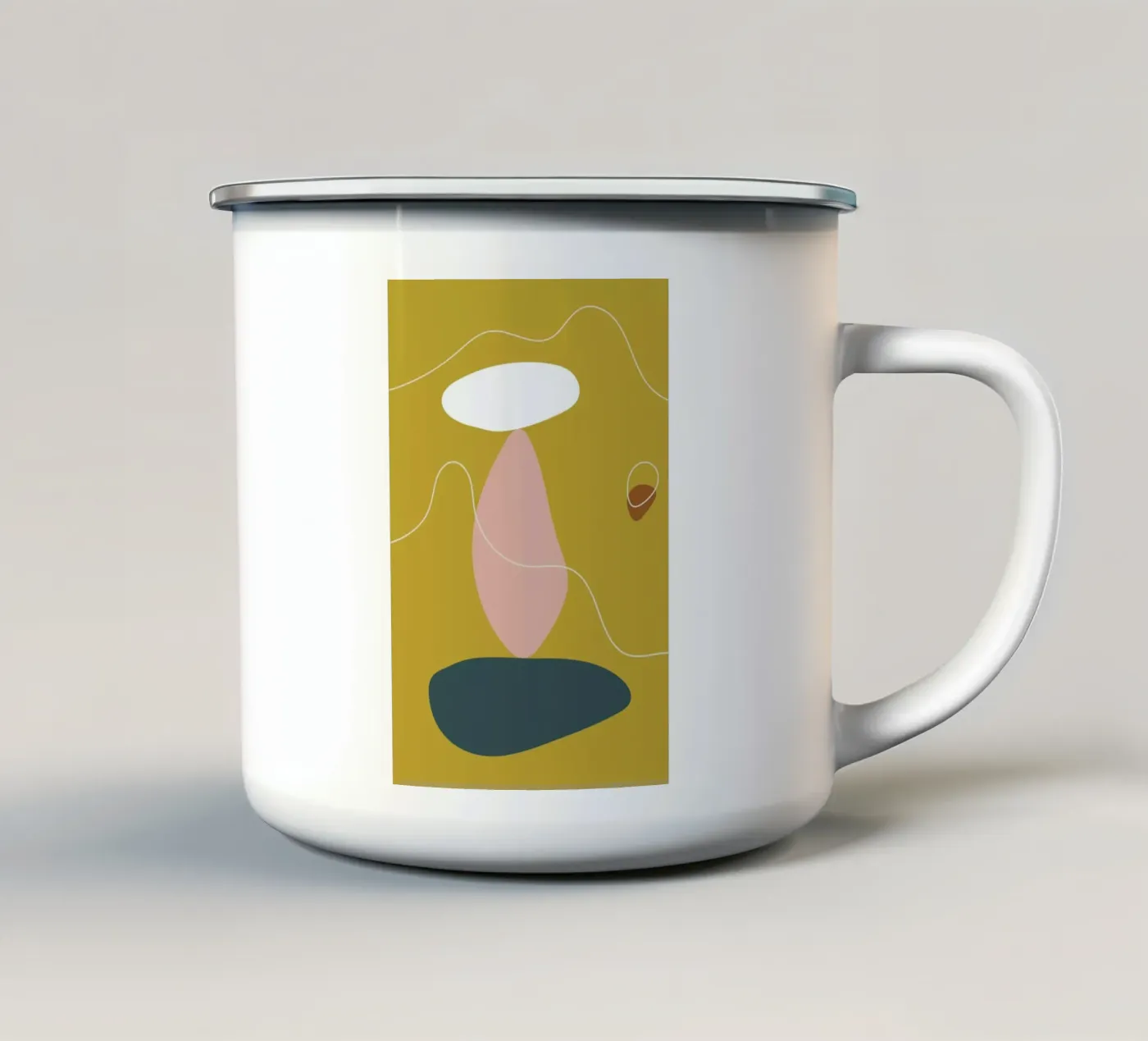 Stack II emaille mok van Pure