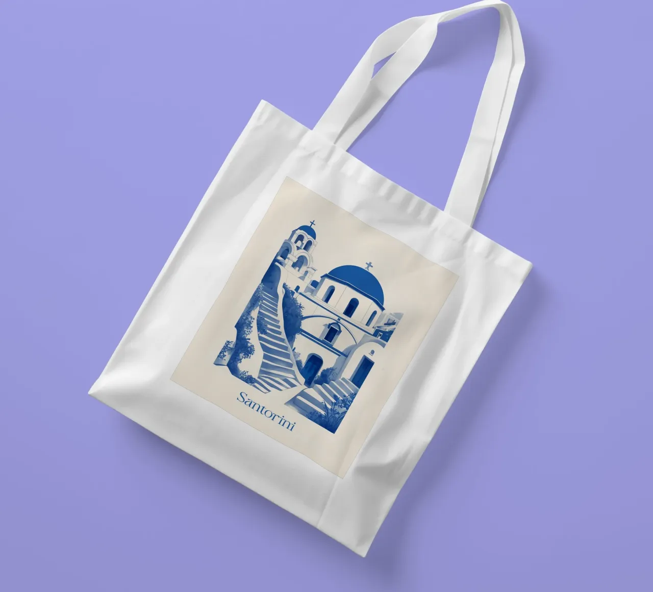 Santorini borsa in juta da Indigo Rain