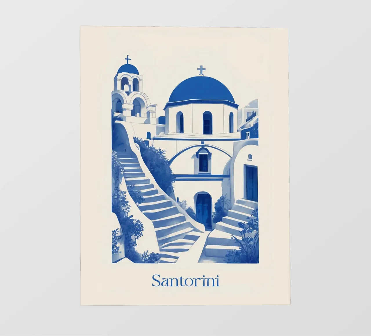 Santorini pellicola backlit da Indigo Rain