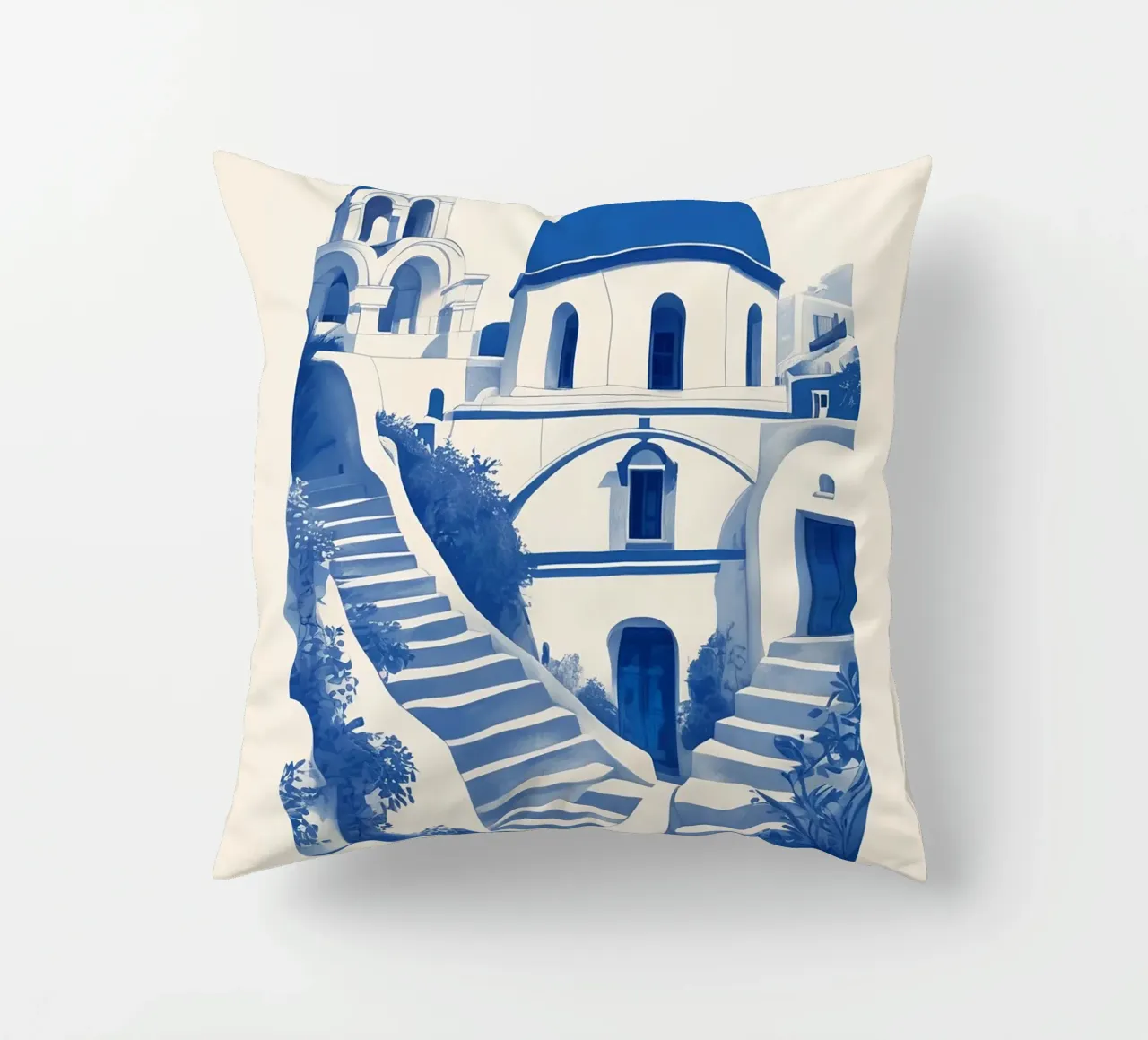 Santorini cuscino da Indigo Rain