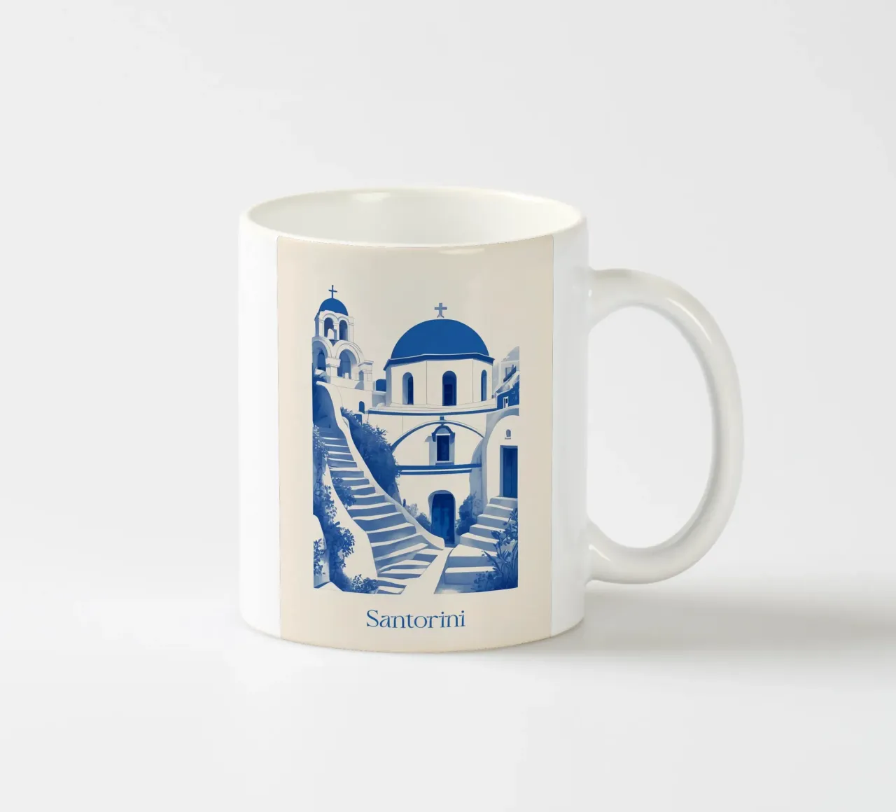 Santorini tazza in ceramica da Indigo Rain