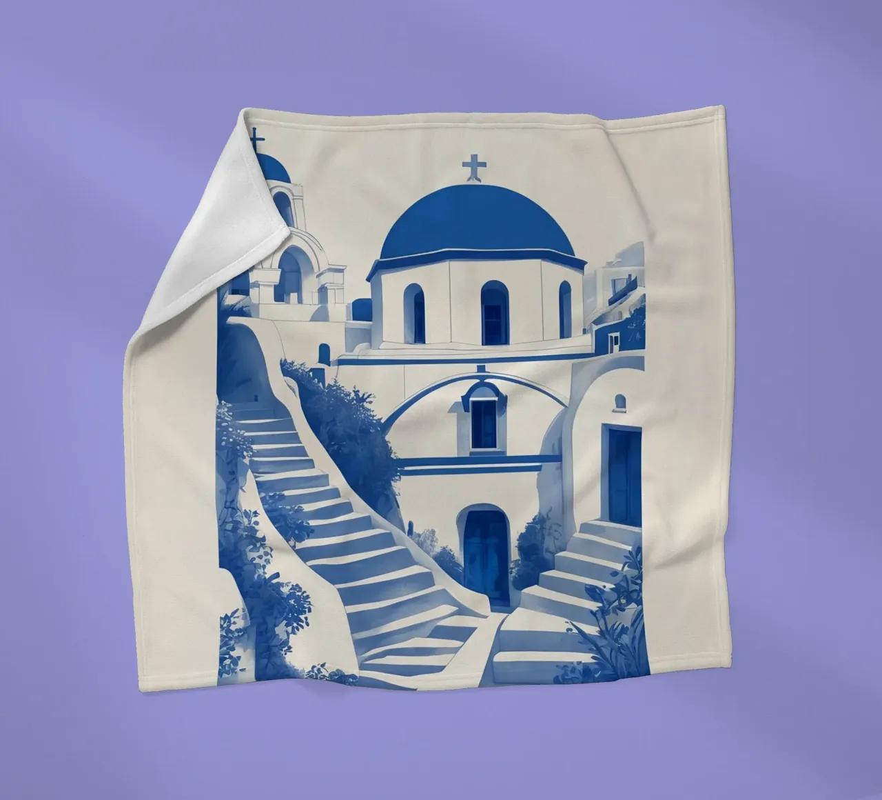 Santorini coperta in pile da Indigo Rain