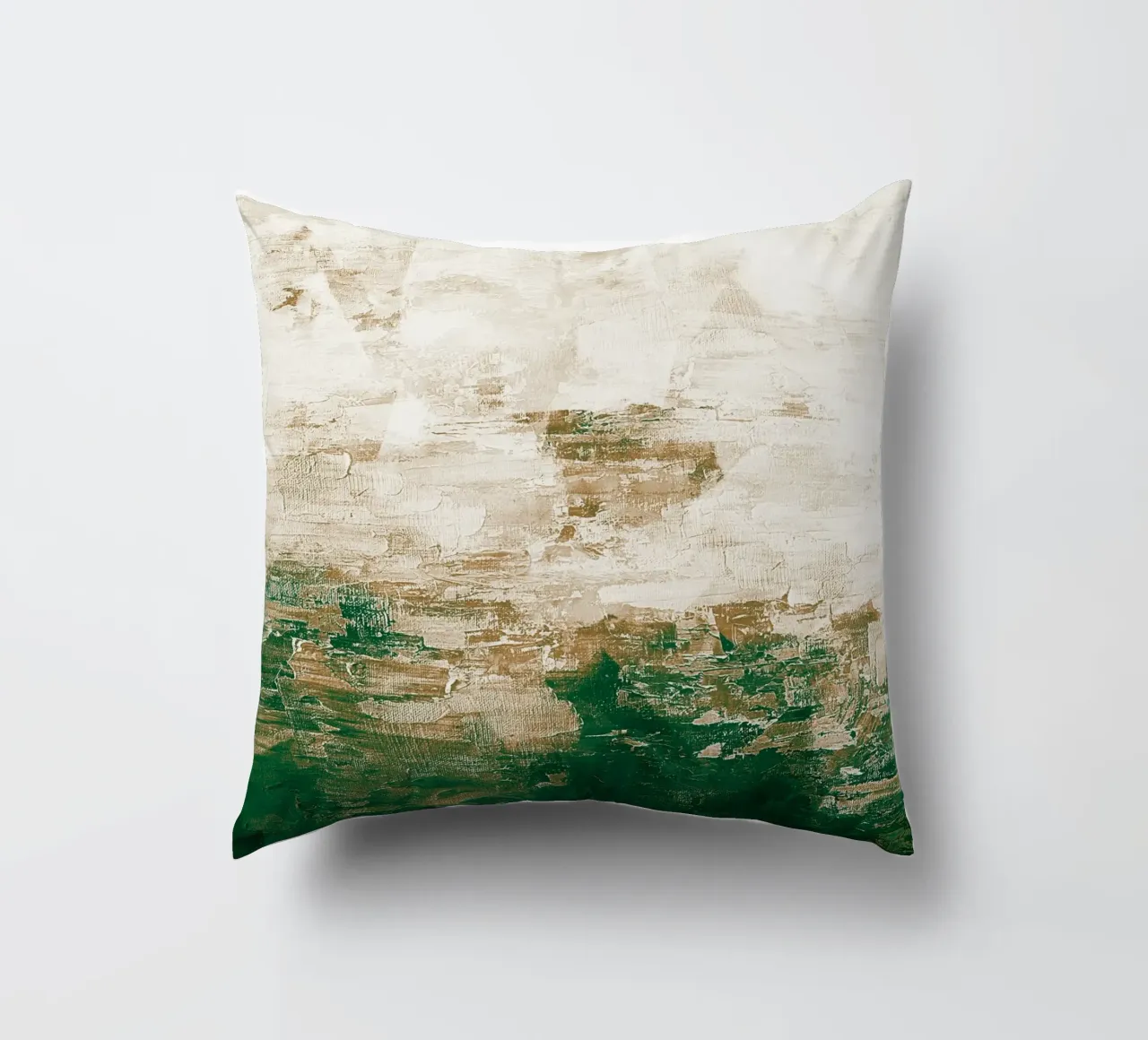 Abstract Painting no. 1 Green cuscino da adrianooliveira