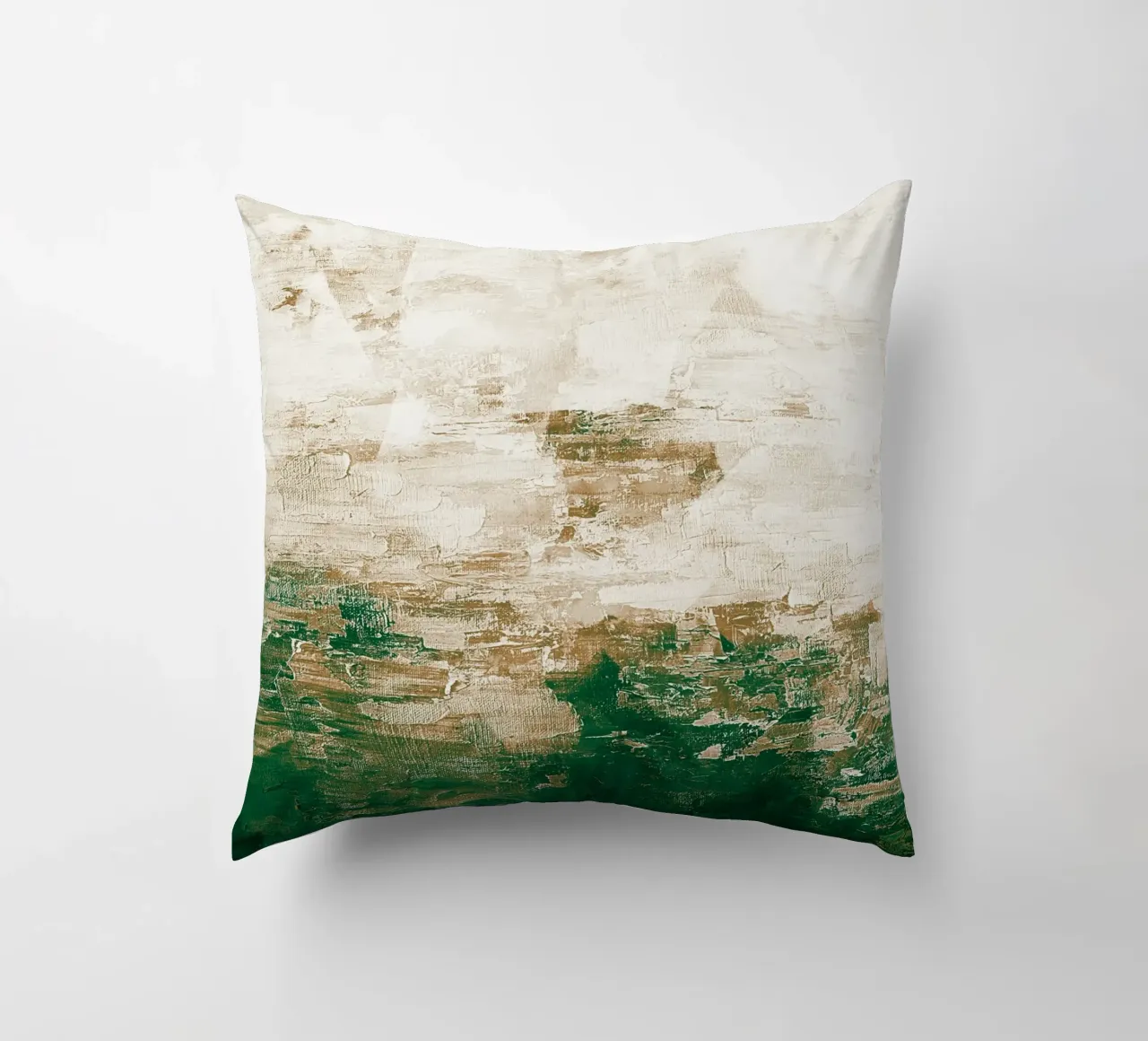 Abstract Painting no. 1 Green cuscino da adrianooliveira