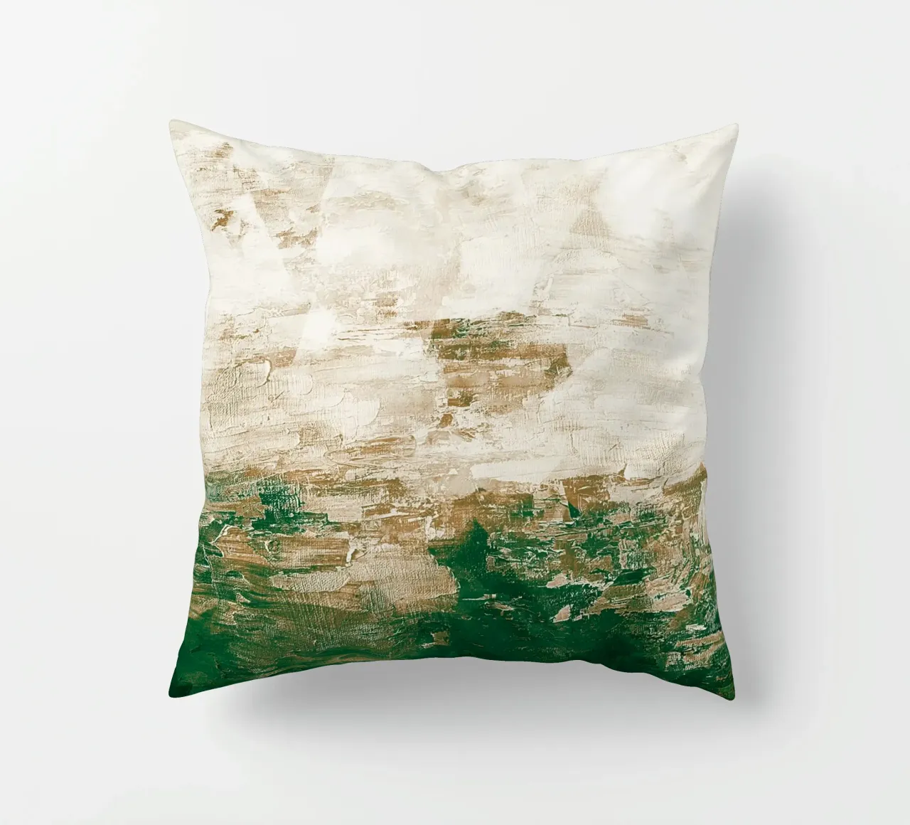 Abstract Painting no. 1 Green cuscino da adrianooliveira