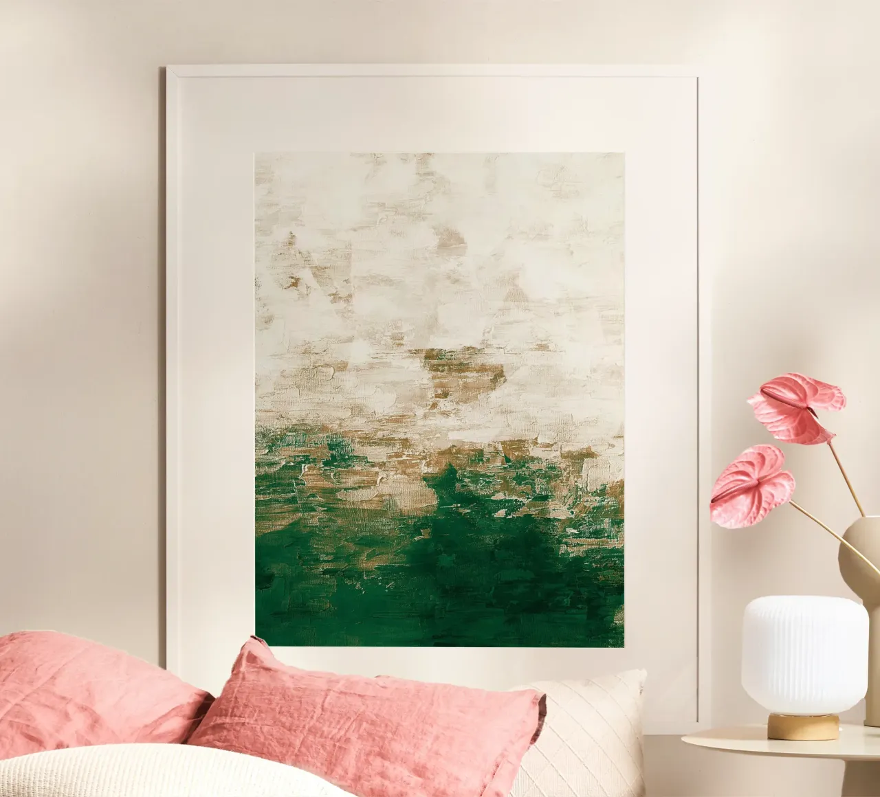 Abstract Painting no. 1 Green carta hahnemühle da adrianooliveira