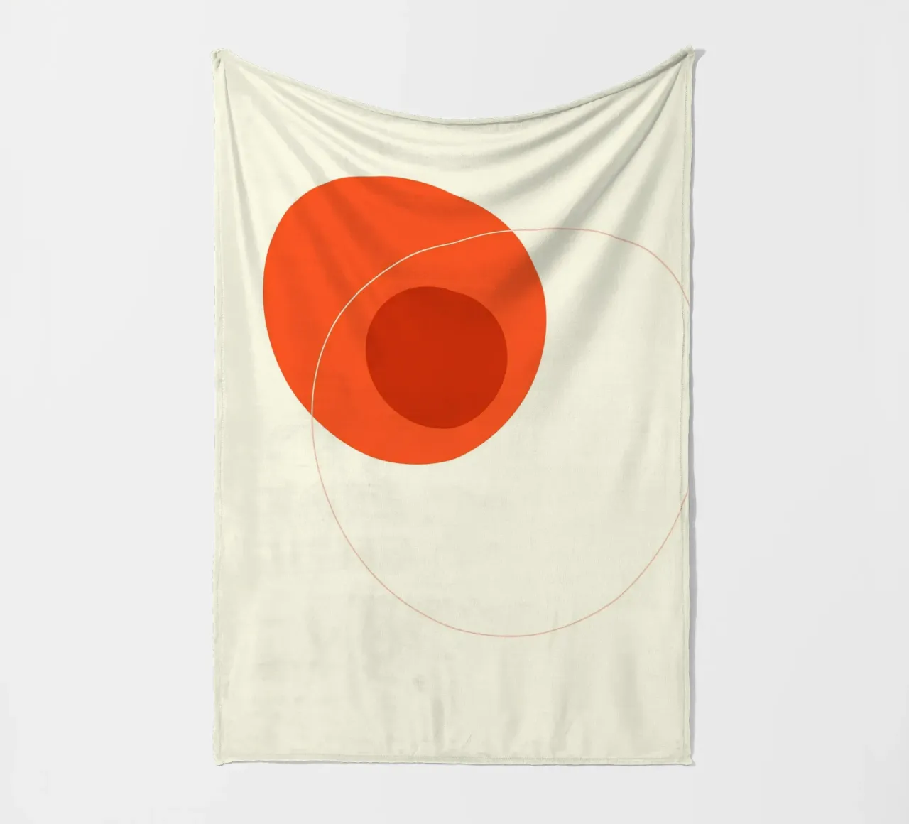 Orange Circular Composition coperta in pile da adrianooliveira