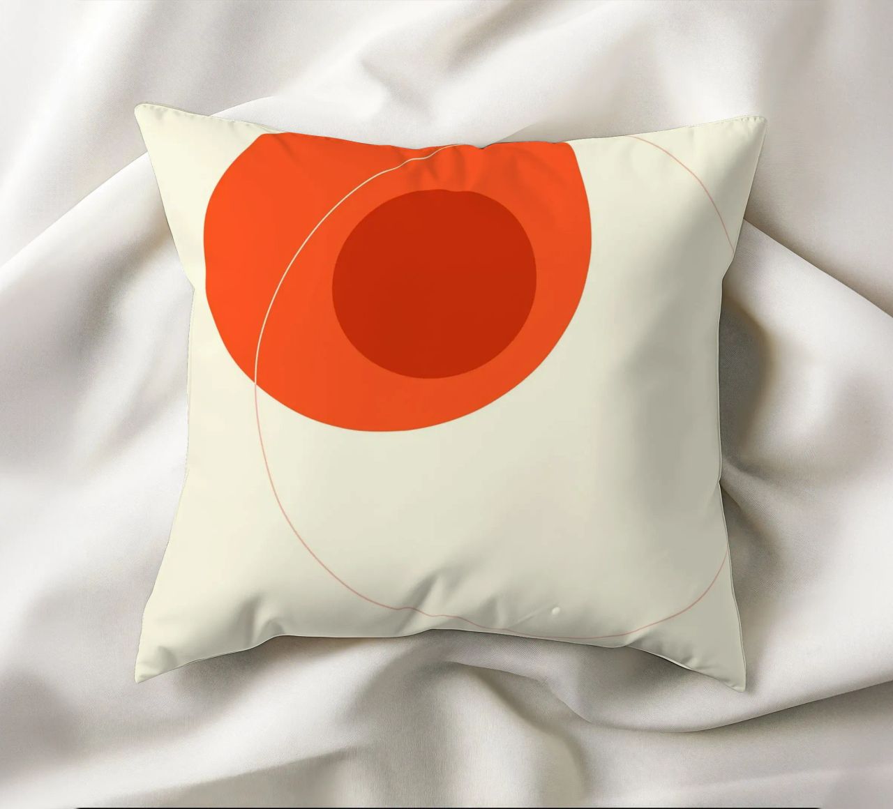 Orange Circular Composition cuscino da adrianooliveira