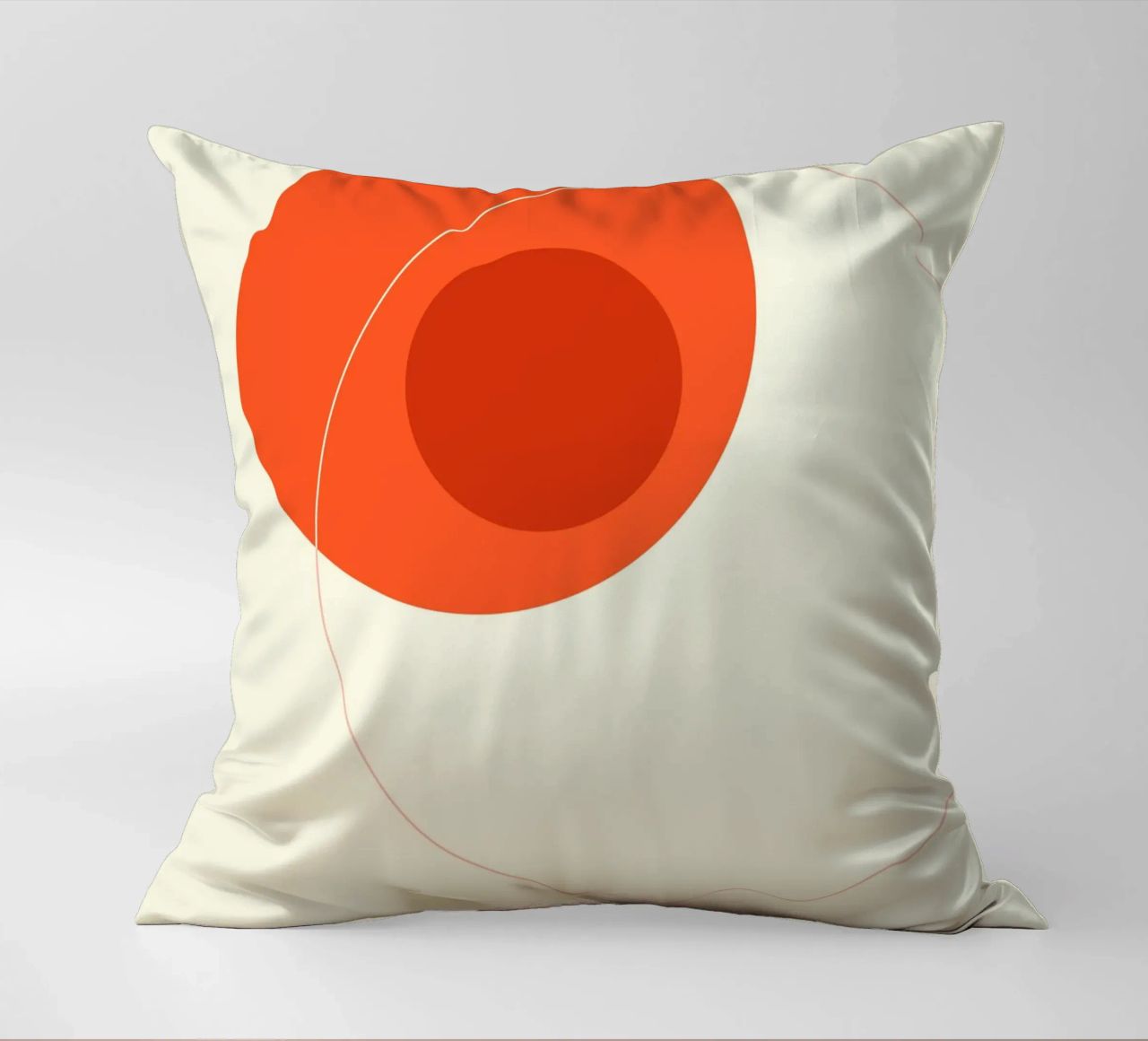Orange Circular Composition cuscino da adrianooliveira