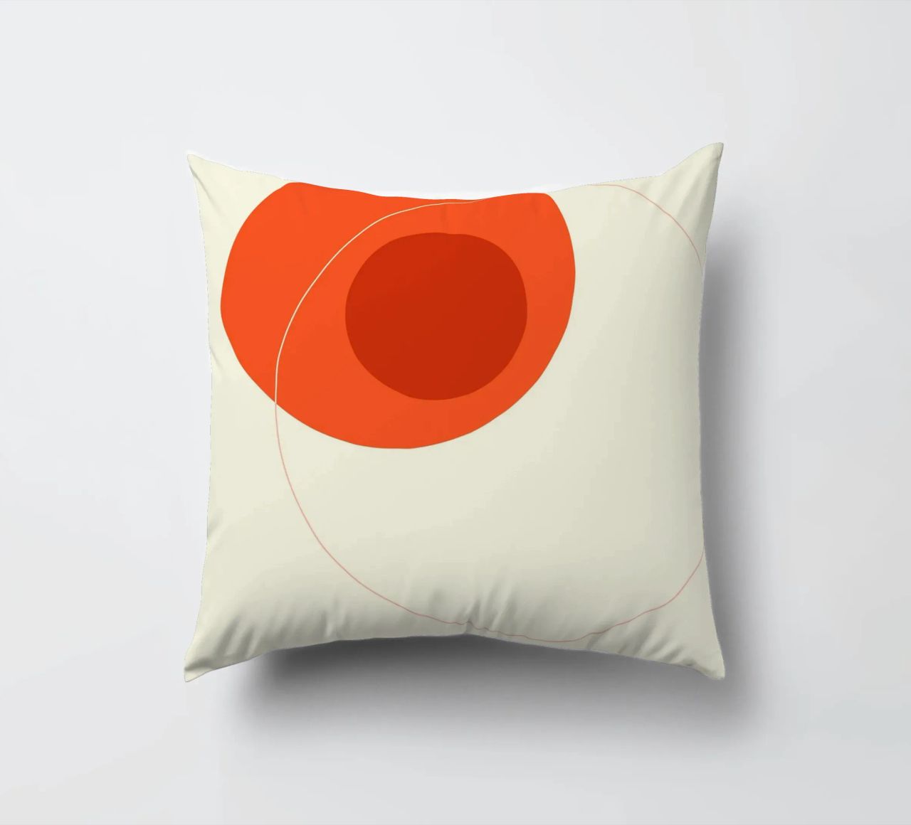 Orange Circular Composition cuscino da adrianooliveira