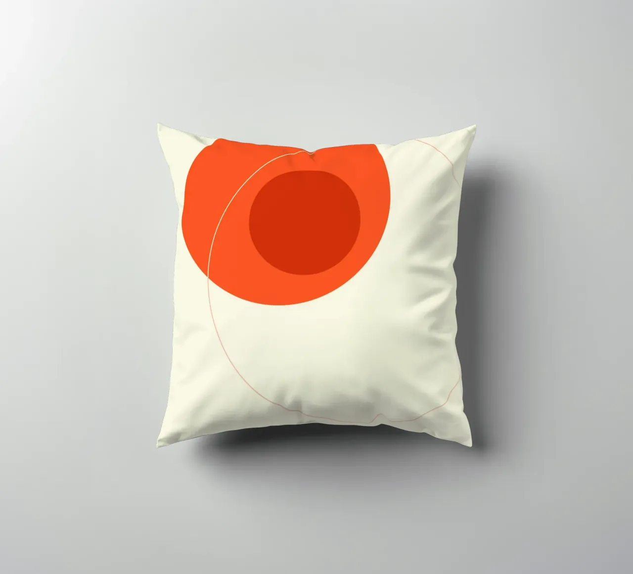 Orange Circular Composition cuscino da adrianooliveira