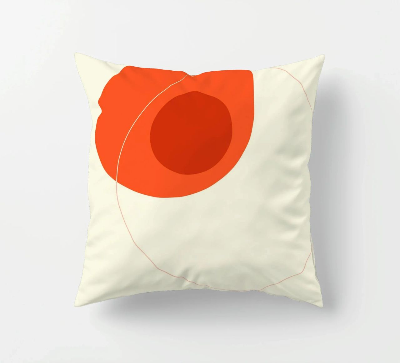 Orange Circular Composition cuscino da adrianooliveira
