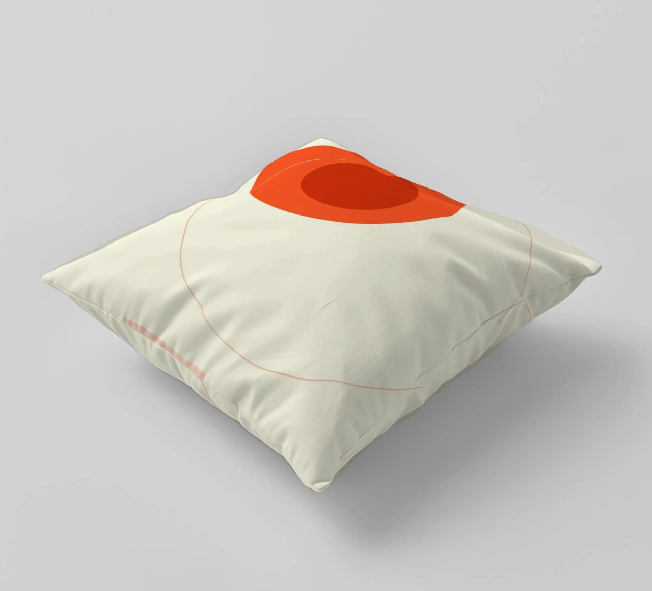 Orange Circular Composition cuscino da adrianooliveira