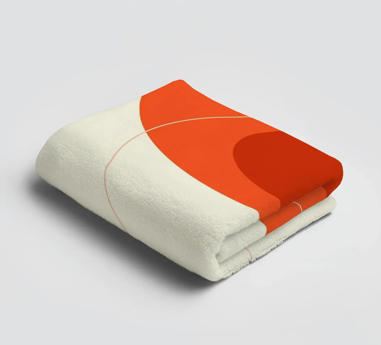 Orange Circular Composition toalla de baño de adrianooliveira
