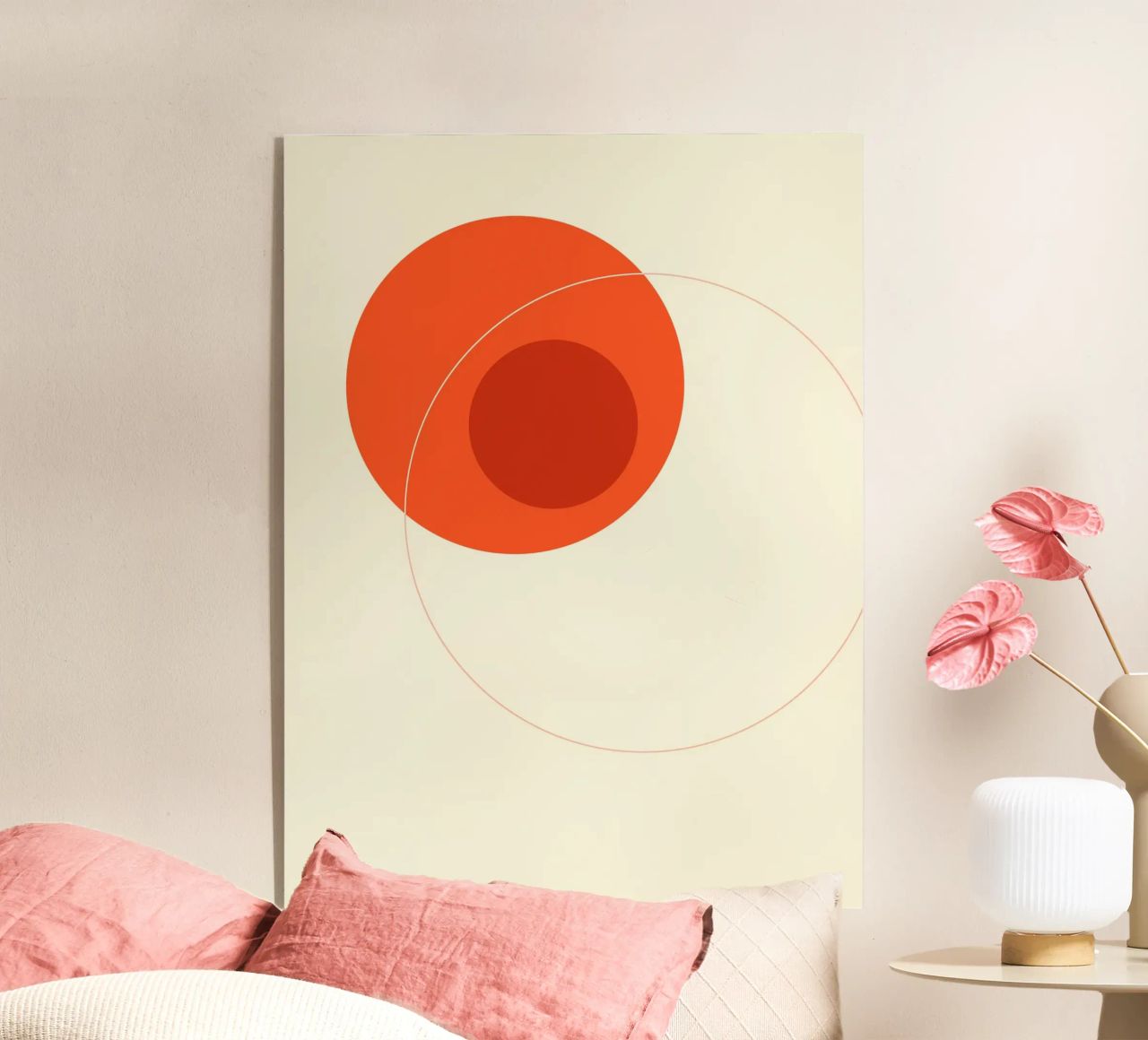 Orange Circular Composition plexiglass da adrianooliveira