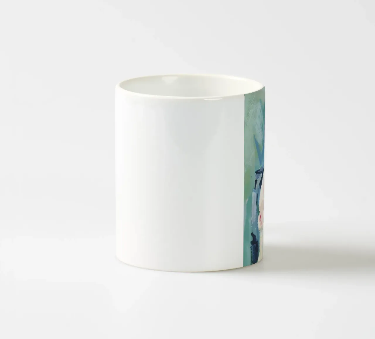Woman Against Blue mug en céramique de Aviwe Apleni