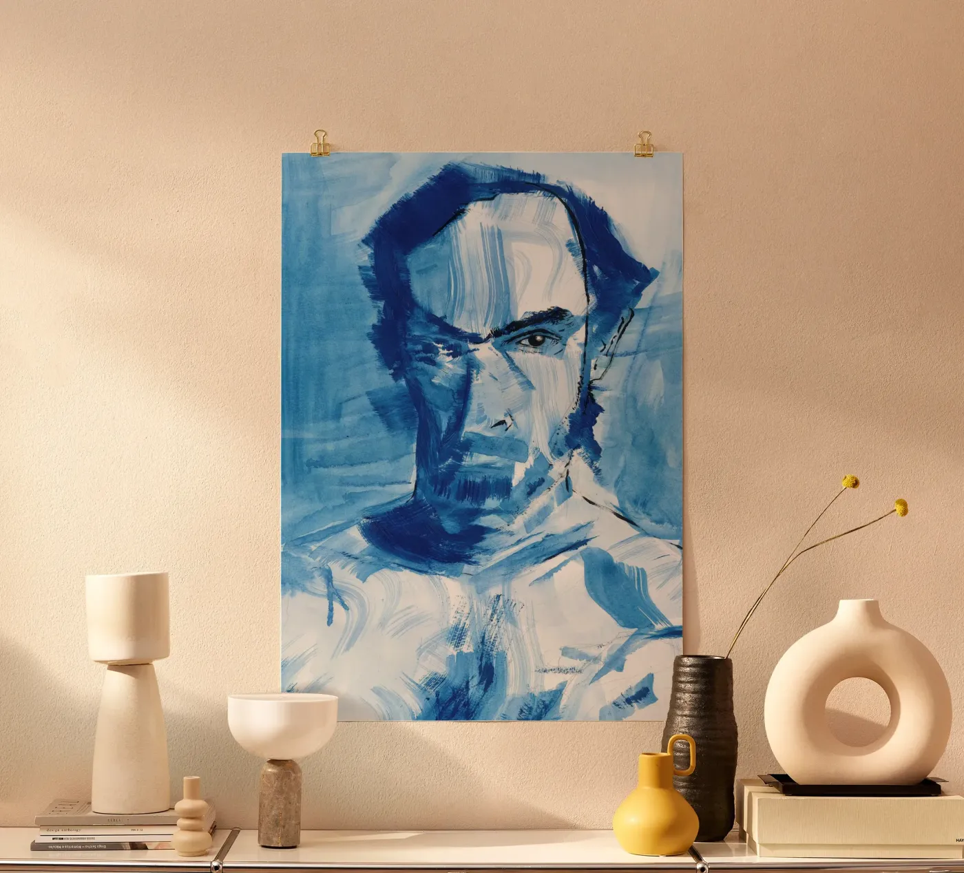 Blue Man poster da Aviwe Apleni