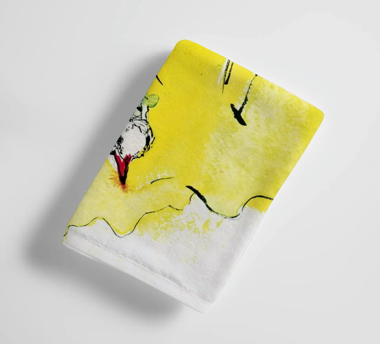 Bird In Flight With Yellow asciugamano da bagno da Aviwe Apleni