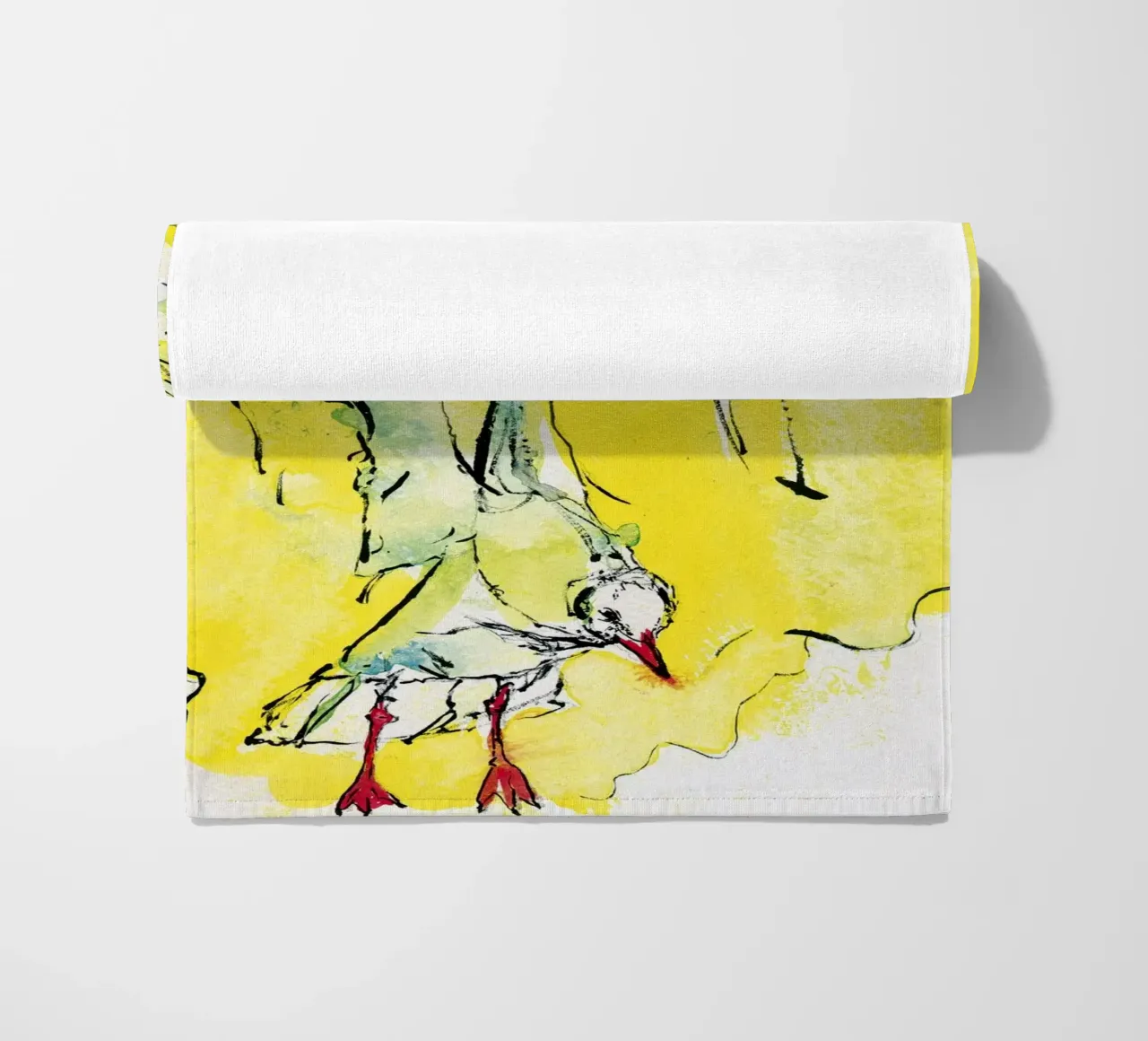 Bird In Flight With Yellow telo mare da Aviwe Apleni