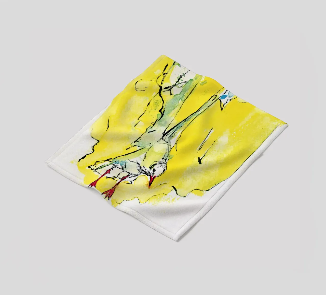 Bird In Flight With Yellow coperta in pile da Aviwe Apleni