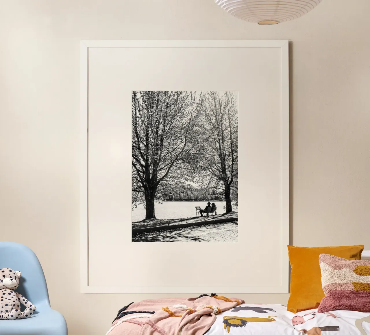 Lago poster con telaio in plastica da rafael campezato