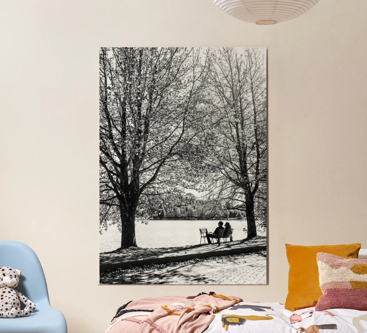 Lago poster con telaio in plastica da rafael campezato