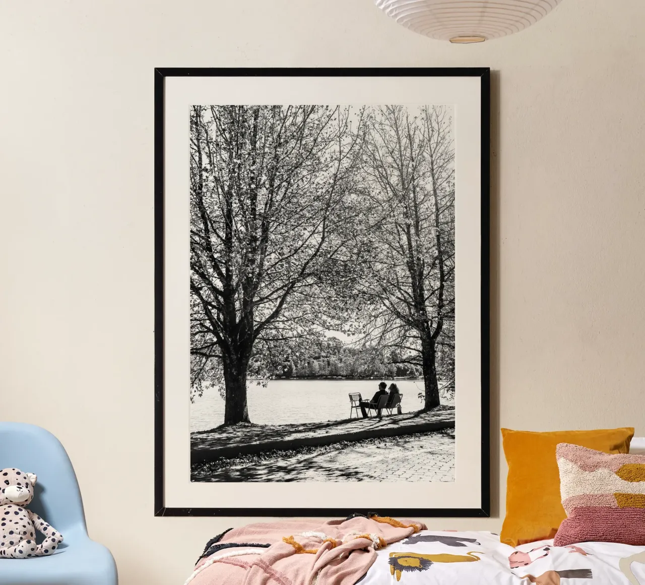 Lago poster con telaio in plastica da rafael campezato
