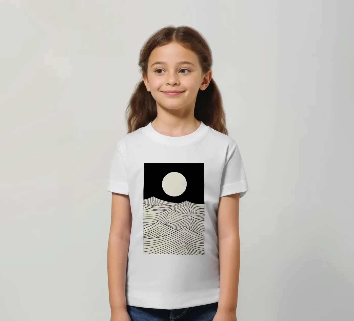 Lune t-shirt bambini da Graphite