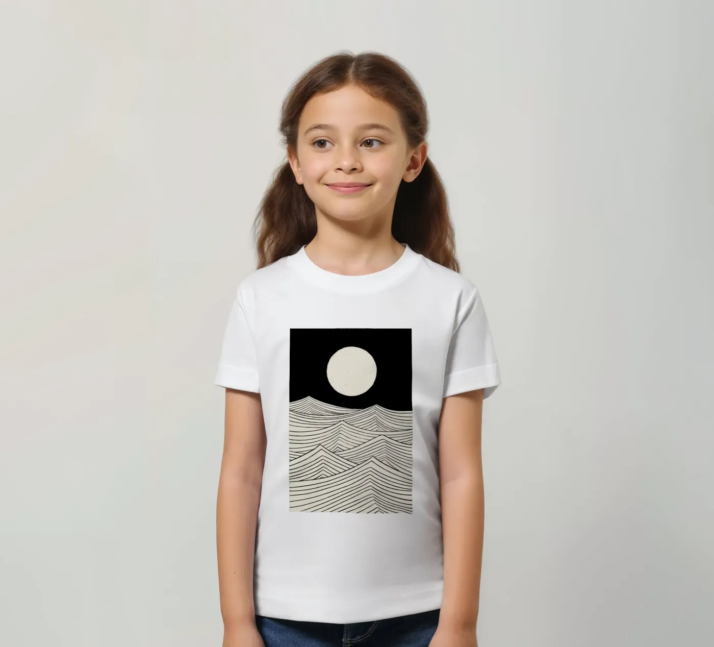 Lune t-shirt bambini da Graphite