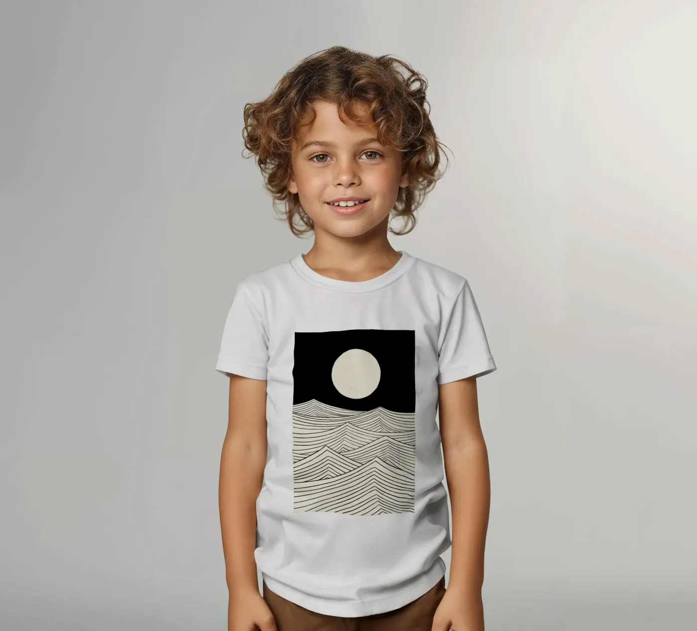 Lune t-shirt bambini da Graphite