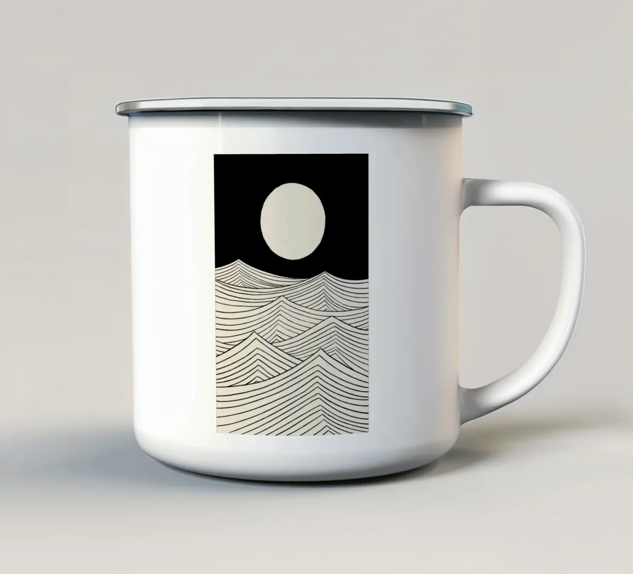 Lune enamel mug by Graphite