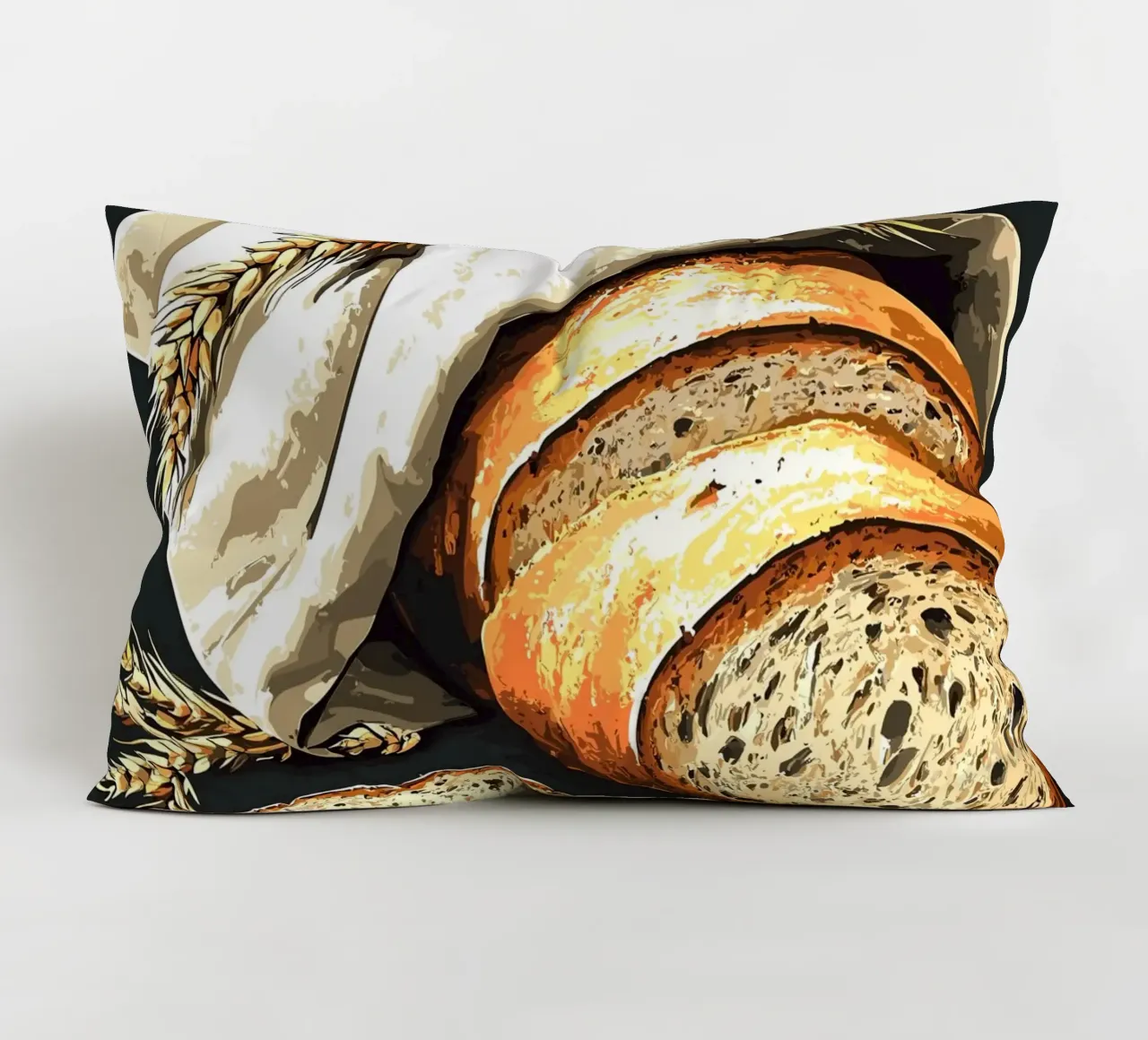 Pane fresco di fattoria a fette cuscino da pixelbull - medieval art and more