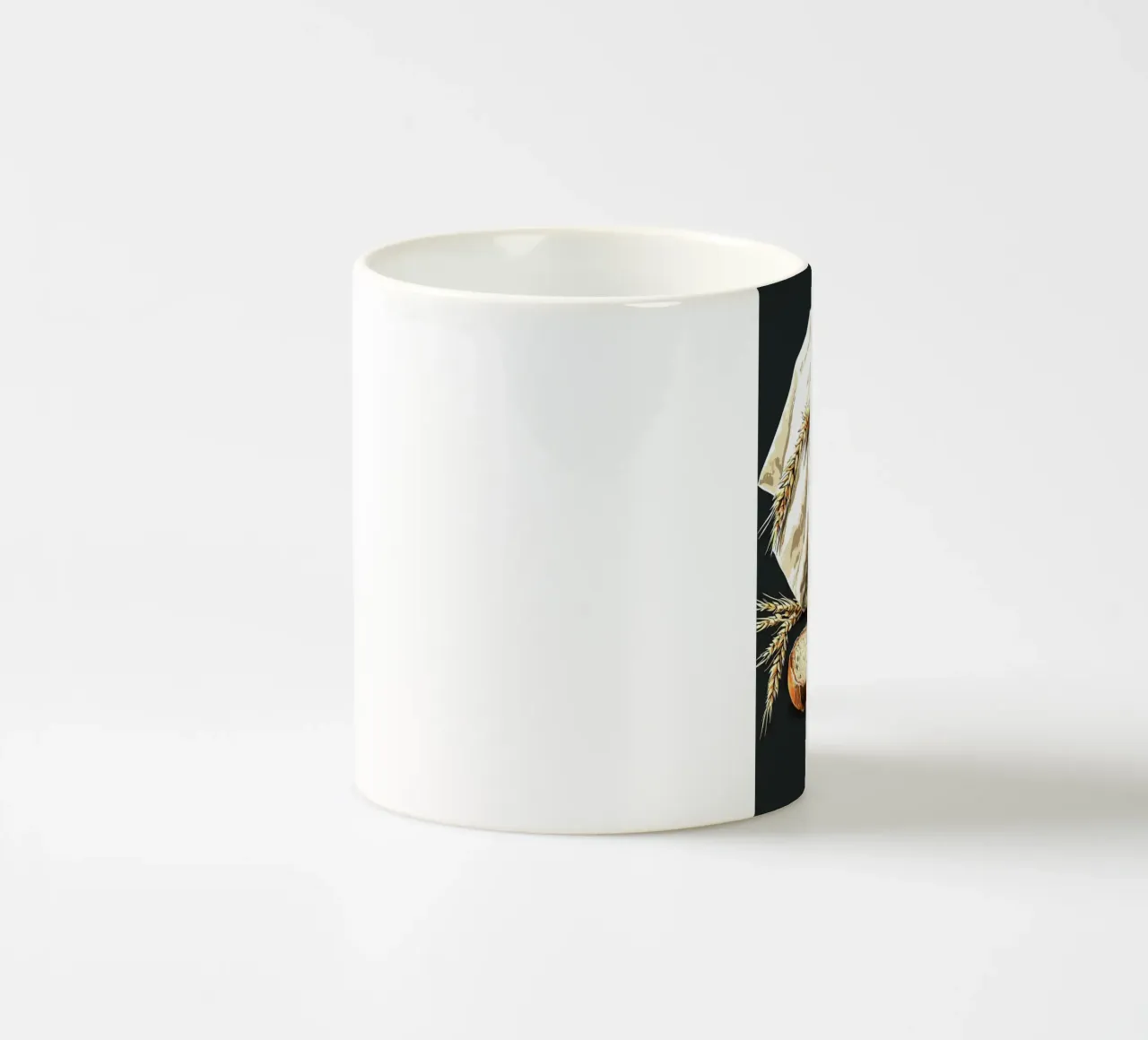Pane fresco di fattoria a fette tazza in ceramica da pixelbull - medieval art and more