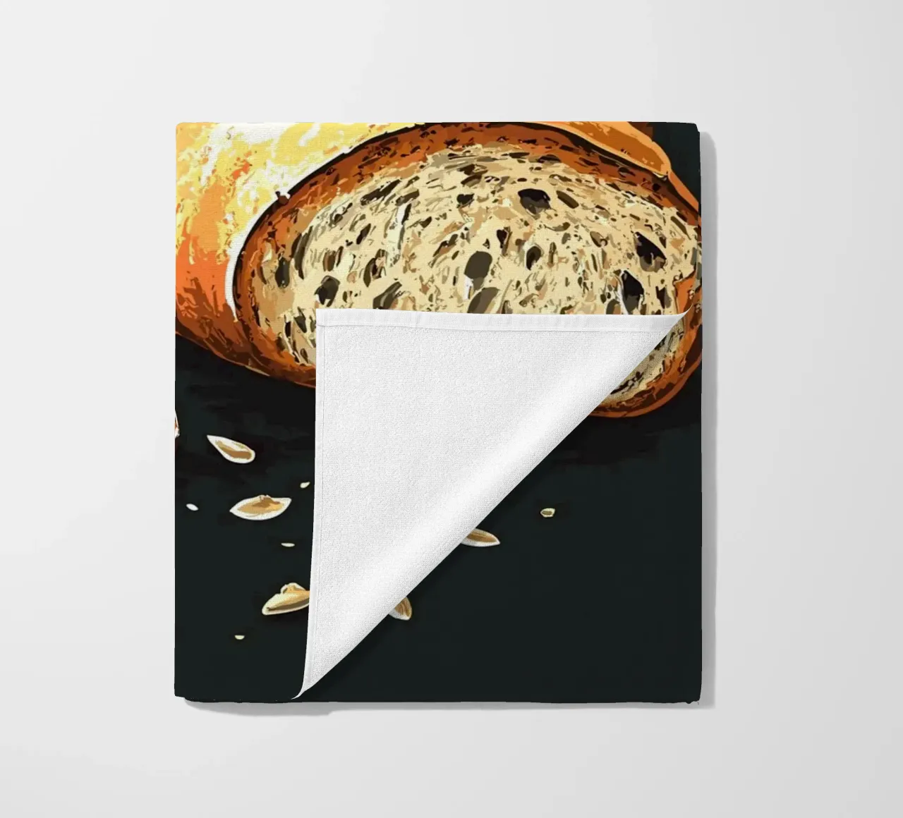 Pane fresco di fattoria a fette telo mare da pixelbull - medieval art and more
