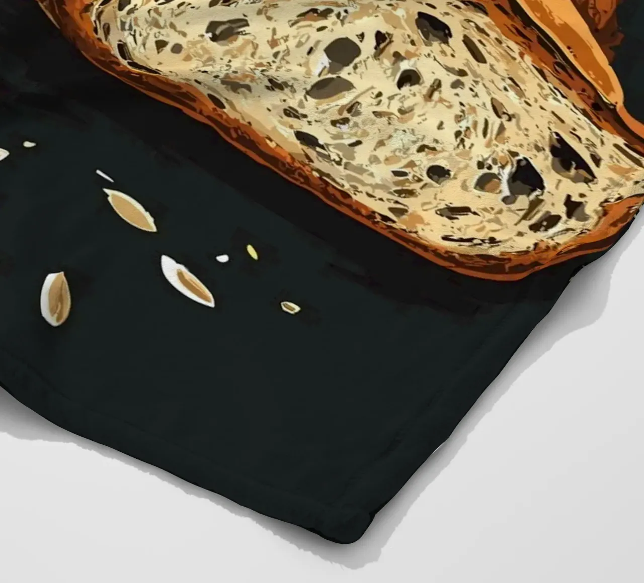 Pane fresco di fattoria a fette coperta in pile da pixelbull - medieval art and more