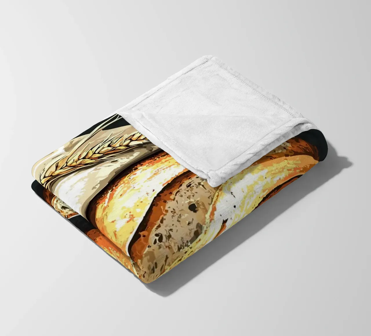 Pane fresco di fattoria a fette coperta in pile da pixelbull - medieval art and more