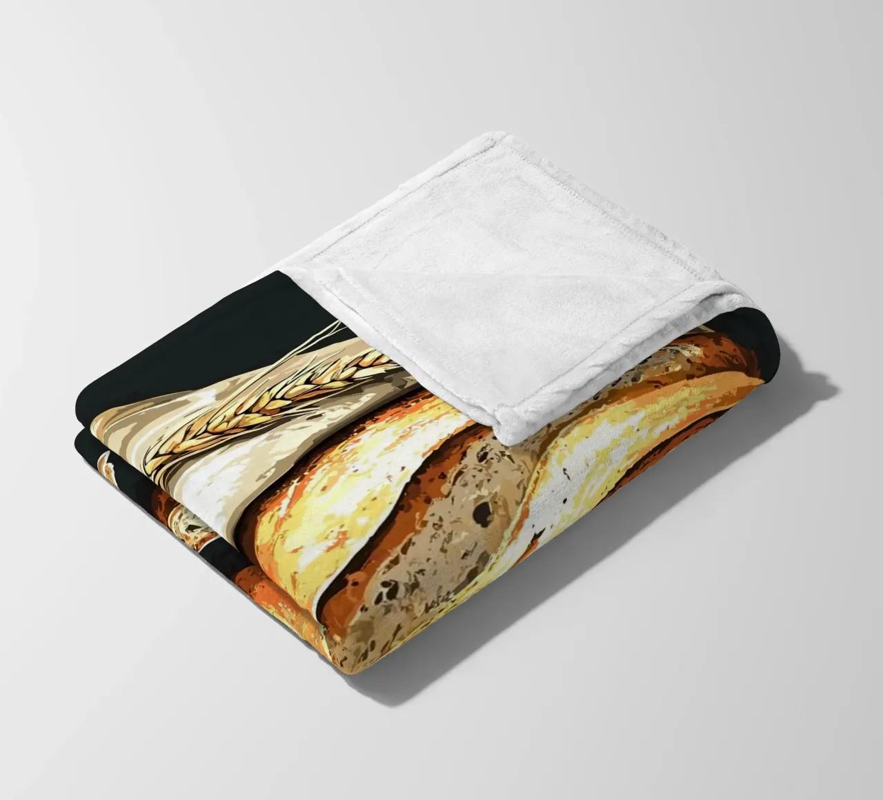 Pane fresco di fattoria a fette coperta in pile da pixelbull - medieval art and more
