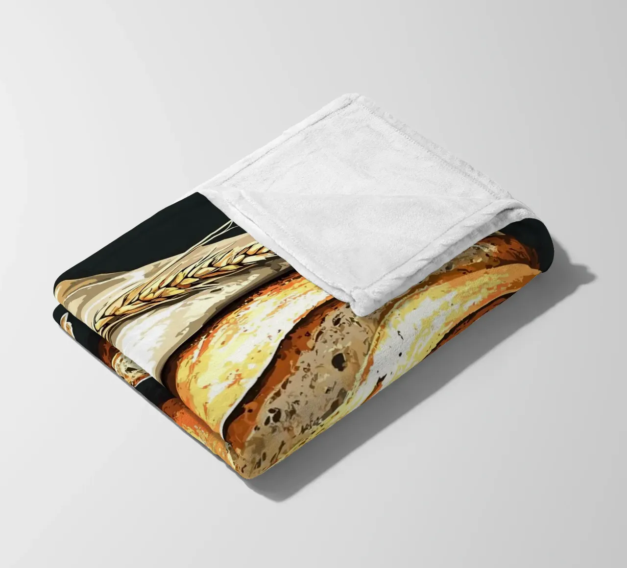 Pane fresco di fattoria a fette coperta in pile da pixelbull - medieval art and more