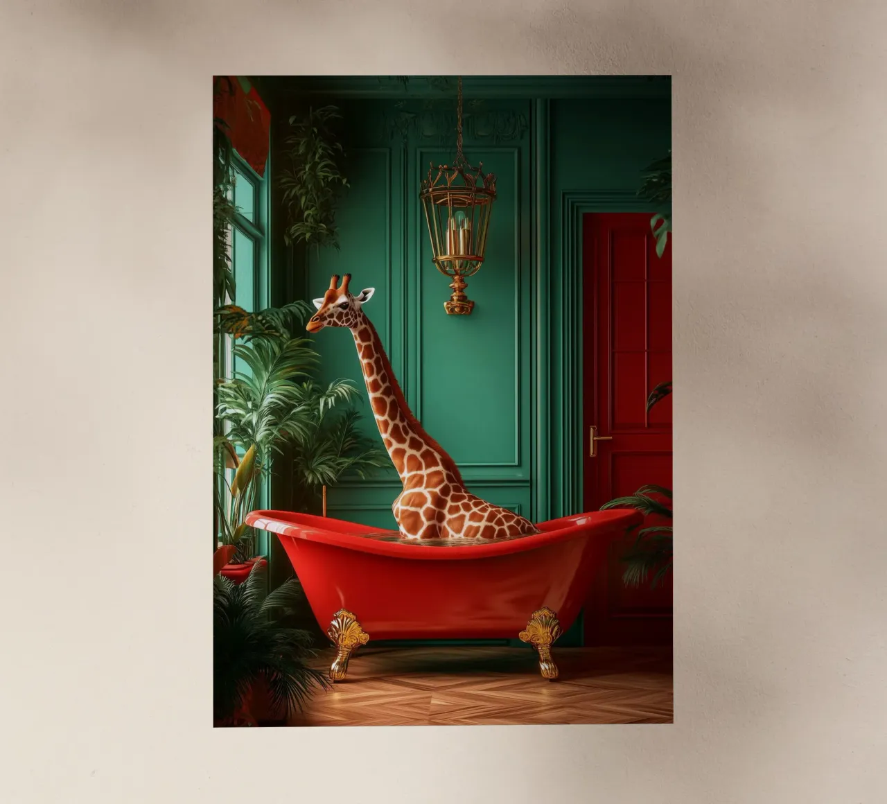 Giraffa pellicola backlit da Justyna Jaszke JBJart