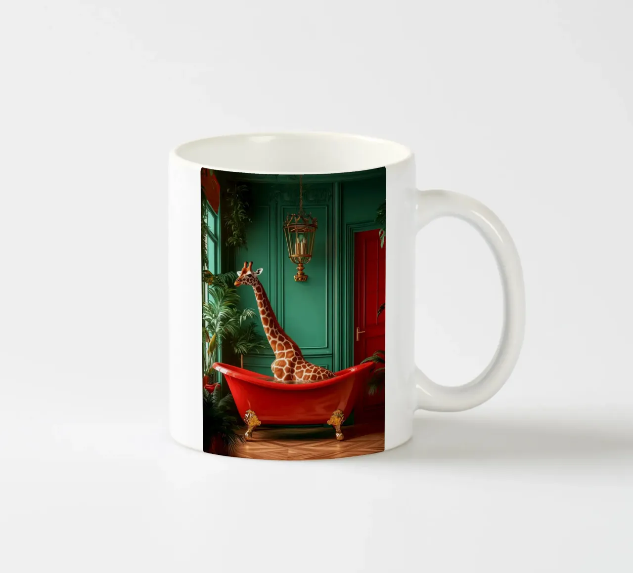 Giraffa tazza in ceramica da Justyna Jaszke JBJart