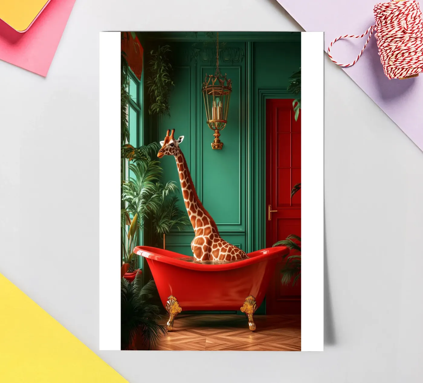 Giraffe sticker sheet by Justyna Jaszke JBJart