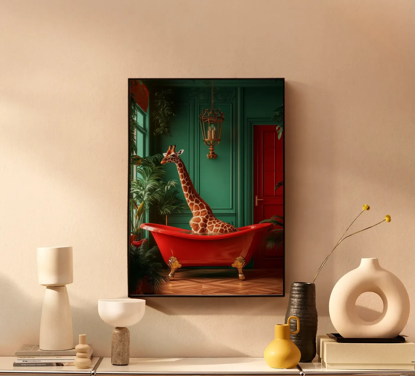 Giraffe forex plate by Justyna Jaszke JBJart