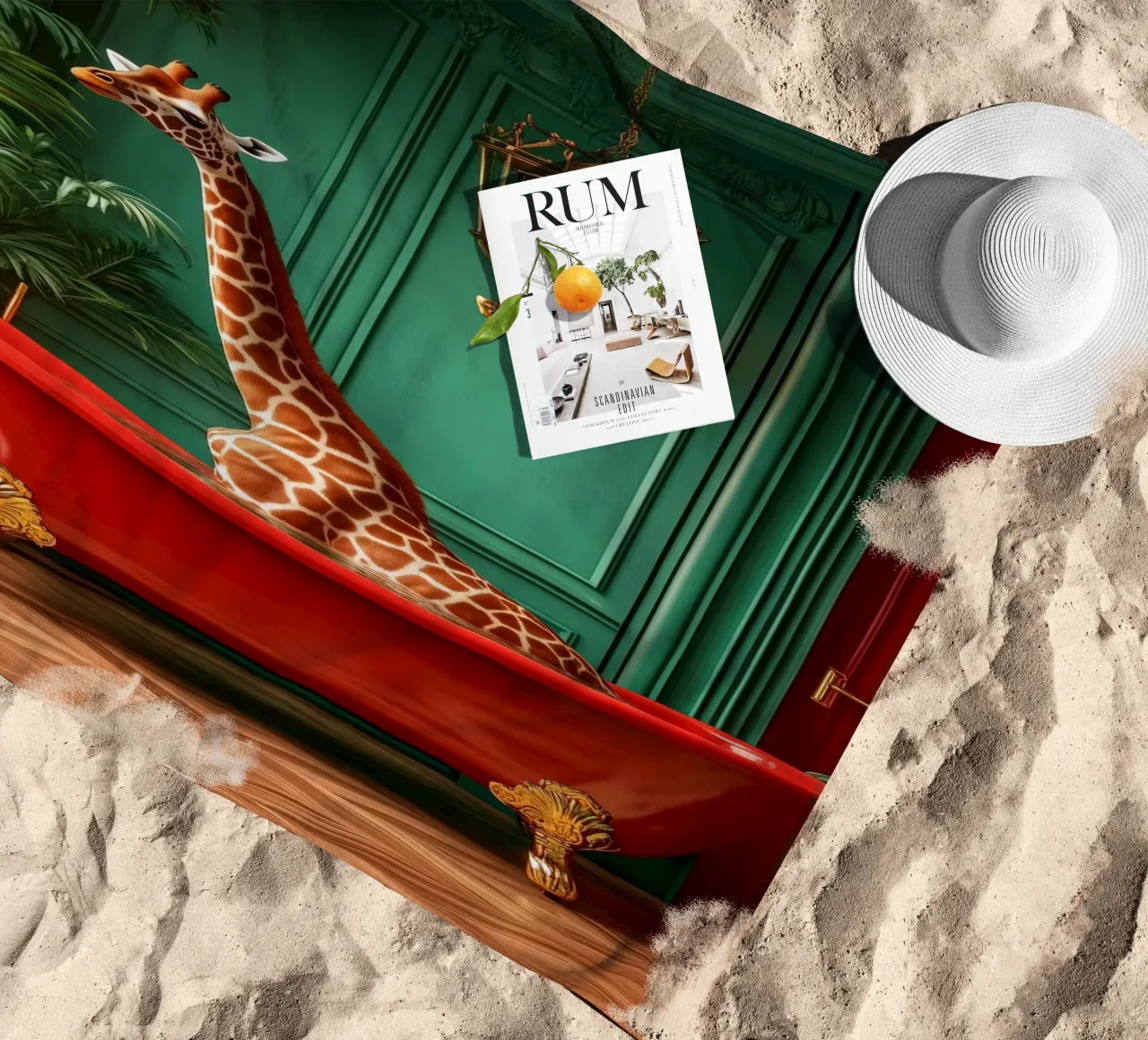 Giraffa telo mare da Justyna Jaszke JBJart