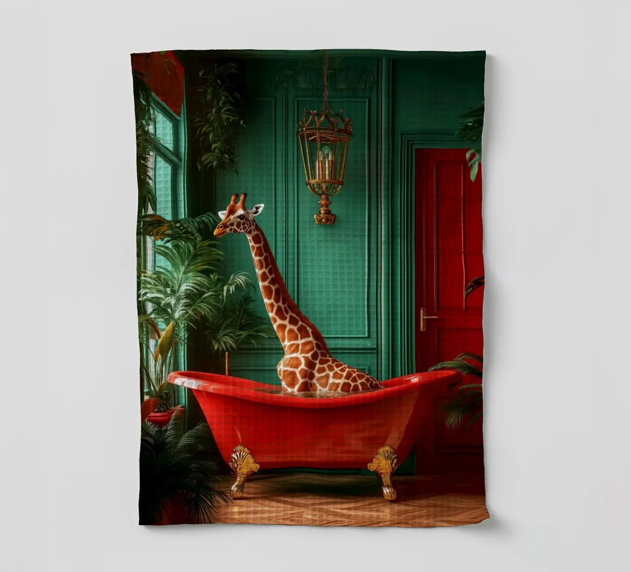Giraffa canovaccio da cucina da Justyna Jaszke JBJart