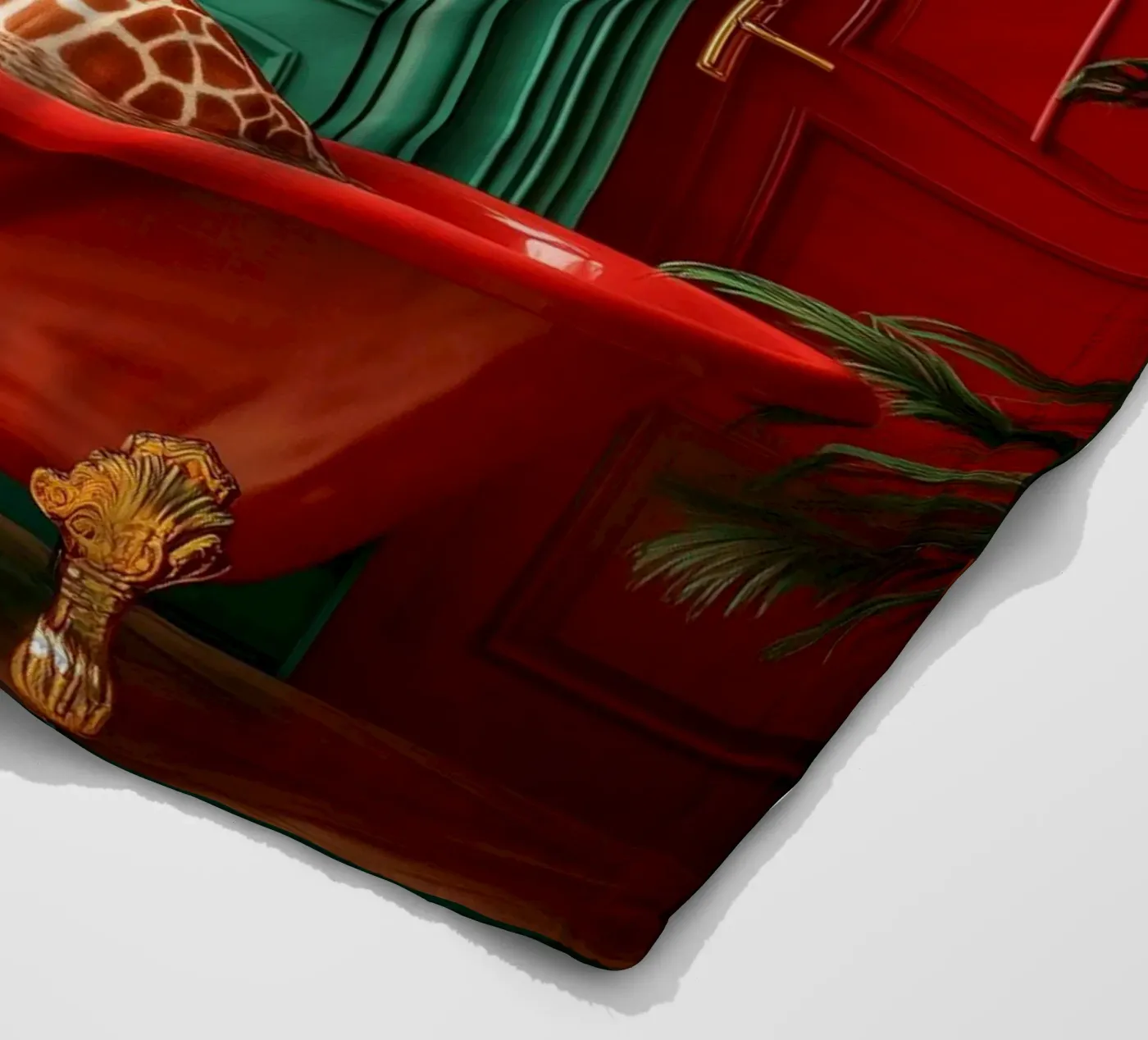 Giraffe Fleecedecke von Justyna Jaszke JBJart