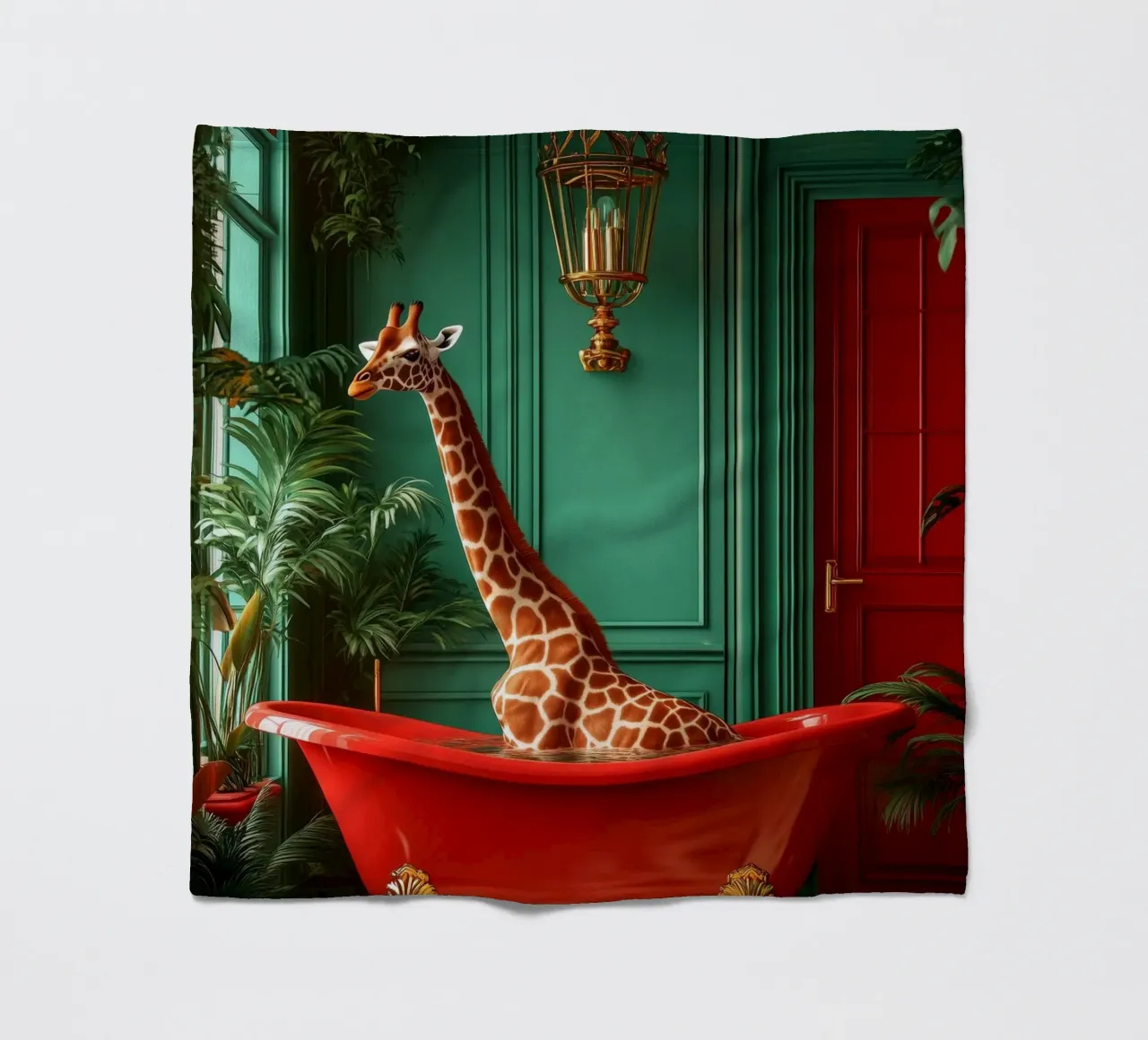 Giraffa coperta in pile da Justyna Jaszke JBJart