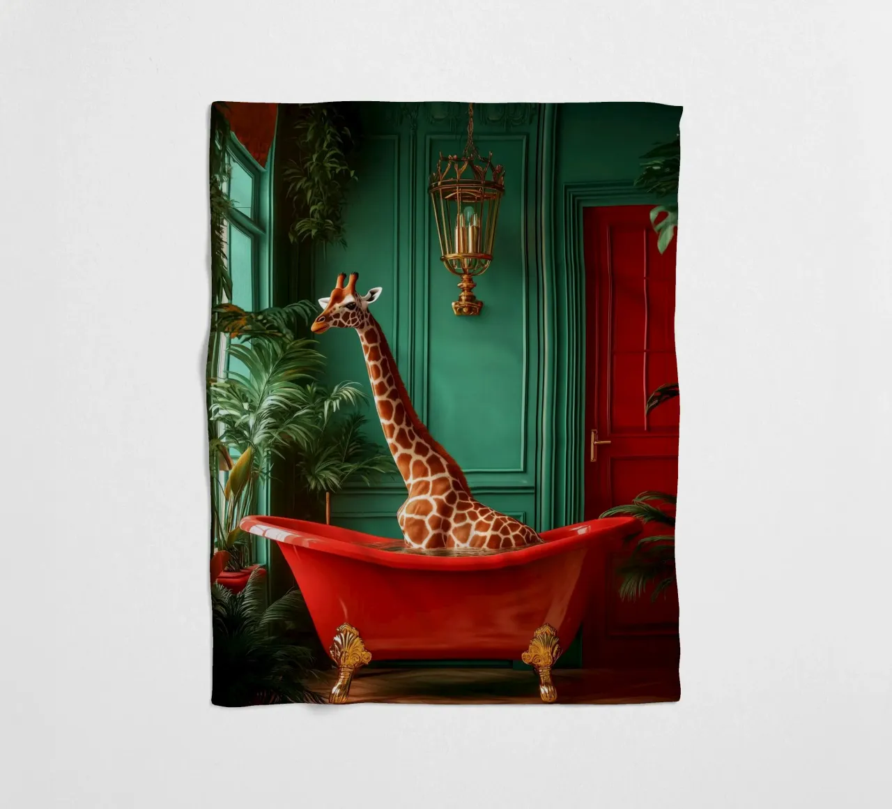 Giraffa coperta in pile da Justyna Jaszke JBJart