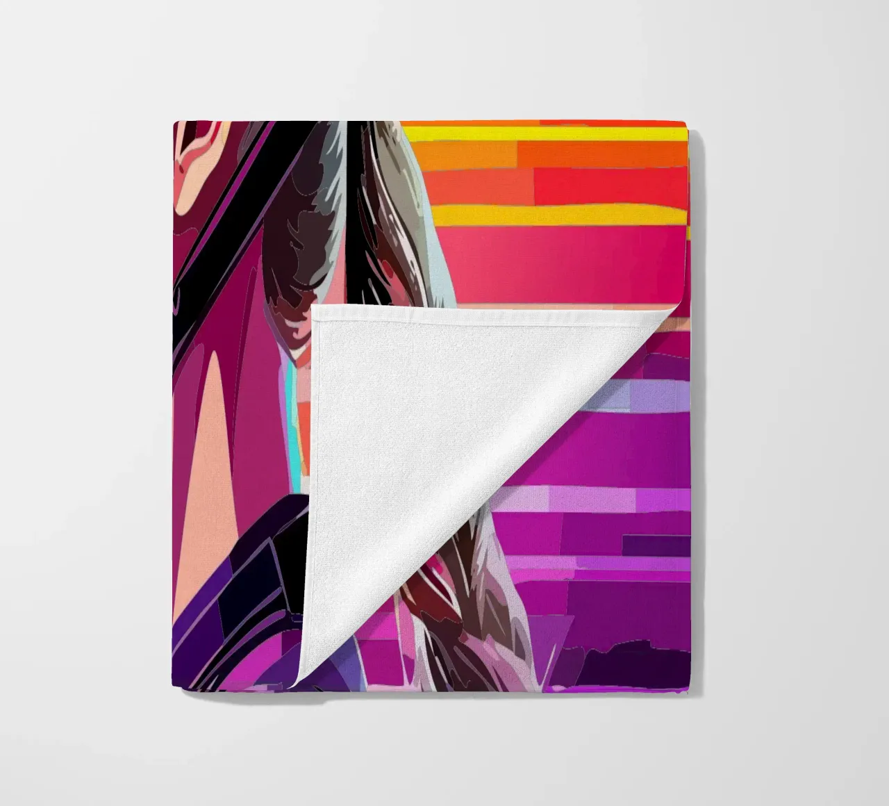 Starkes Rennrad Design – Stilvolle Radfahrerin in Action telo mare da Radkunstwerk