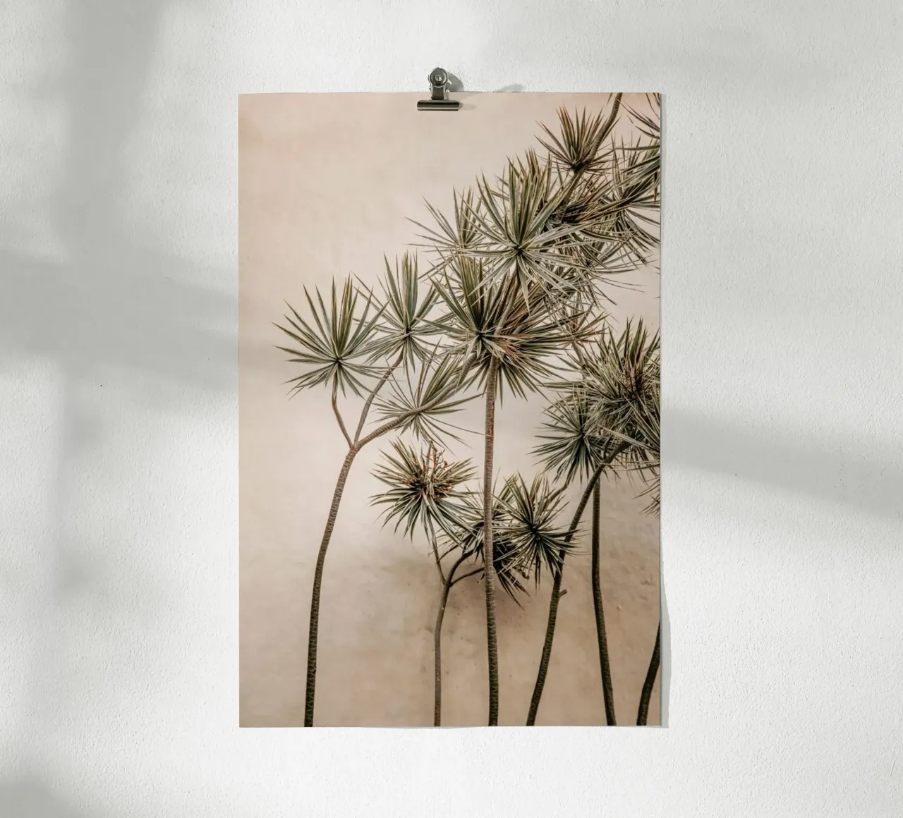 Sunkissed Palms Madeira poster con telaio in legno da Monika Strigel