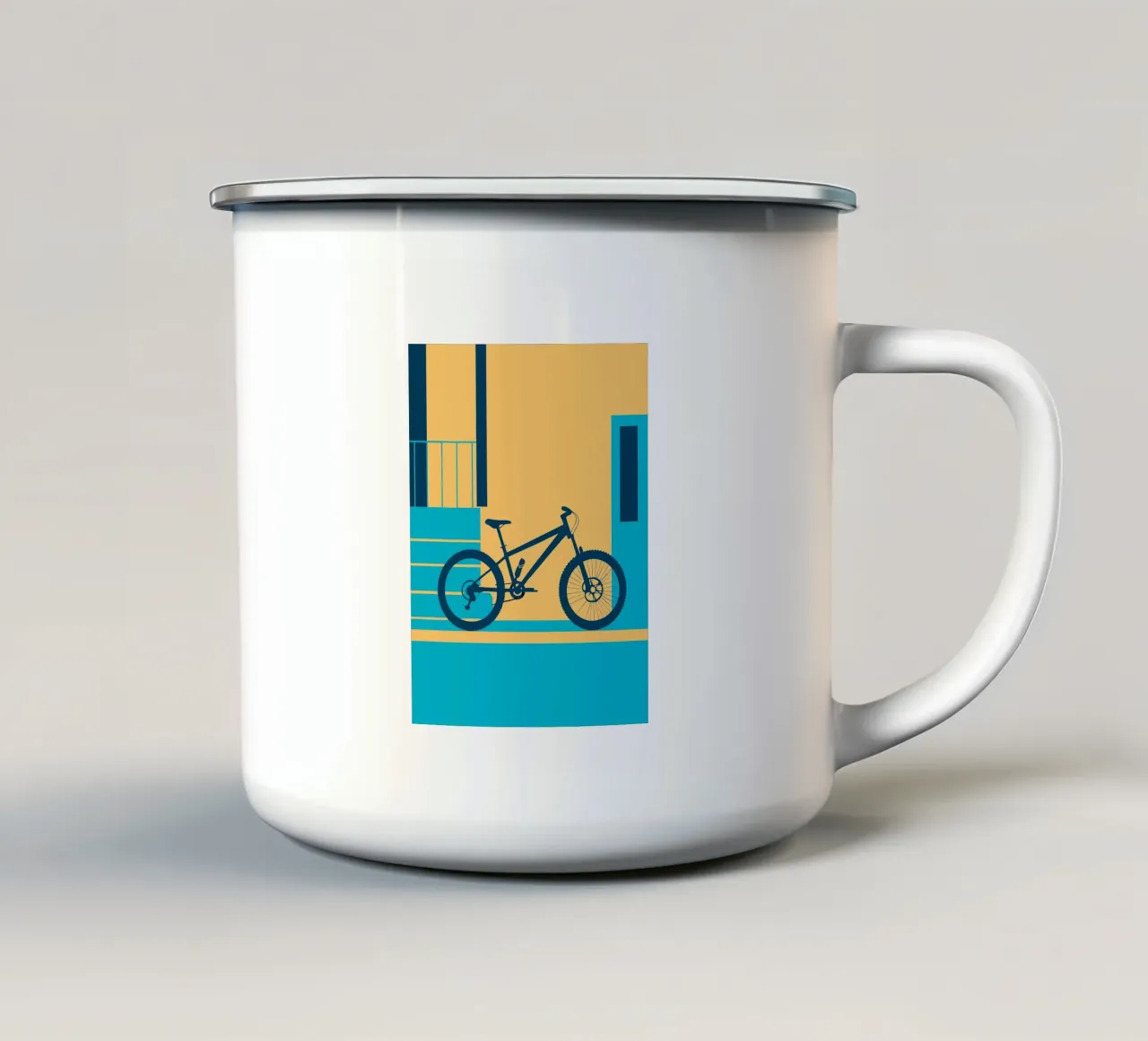 Bicicletta tazza in smalto da TODAY'S SHOP